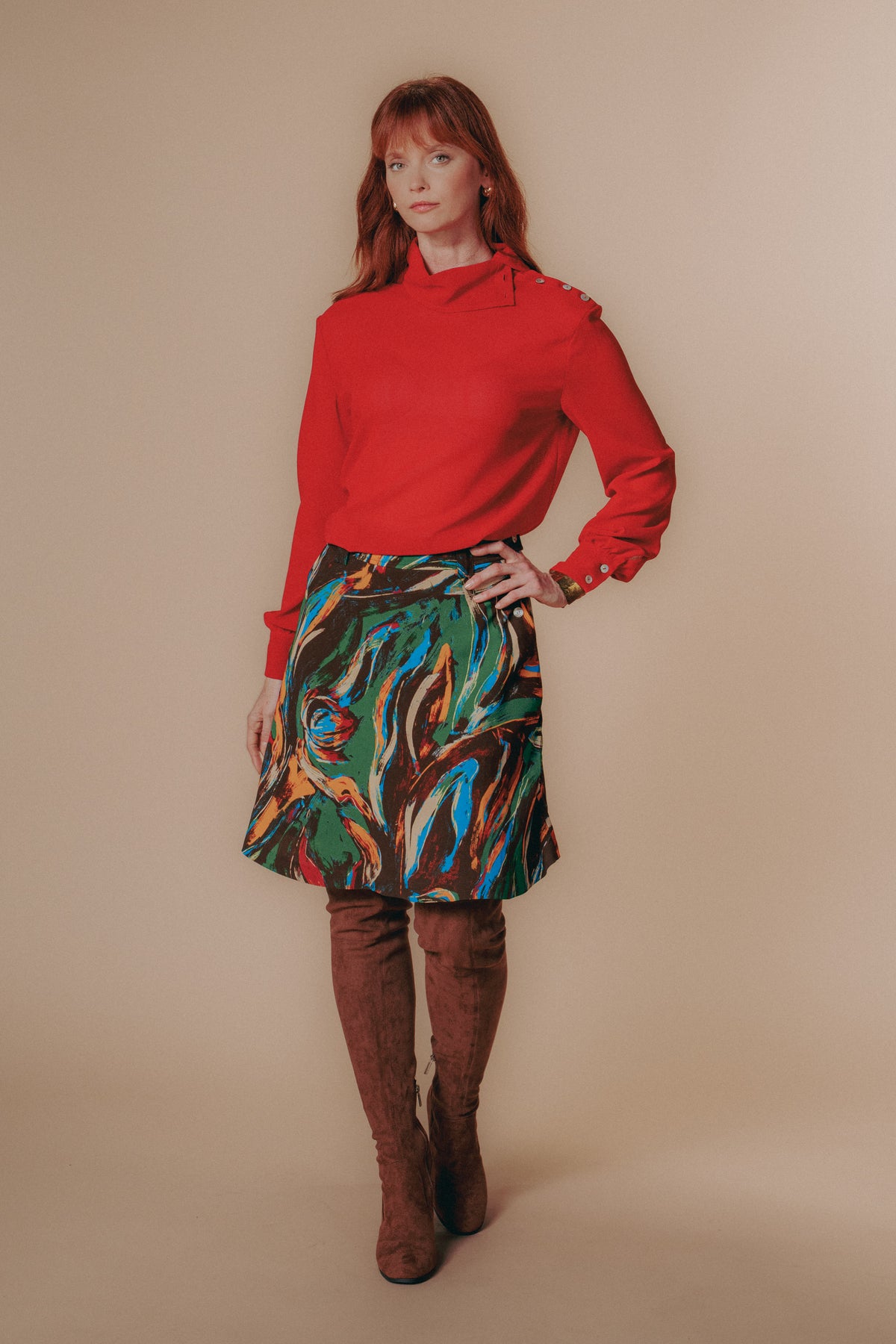 The Kennedy Skirt — Signature Floral